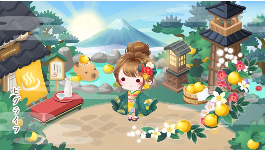 mami05_Gb's tweet photo. 2026年はじめまして。
スペクエまでclear✨&amp;結果🫶
ありがとうございました🙇
ゴロゴロしながらお皿の材料集めます💤
#ゆず香る温泉街 #ピグライフ https://t.co/rWibDrZUhC