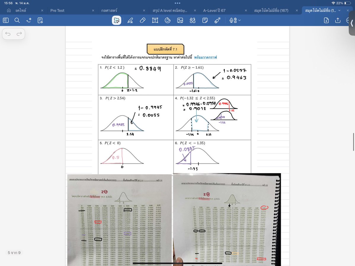 tutor_nan's tweet photo. ติวสถิติ (statistics)
การหาพท.ใต้กราฟหาค่า z ✅ 

สิ่งที่เด็กพลาดบ่อยคือ
❌ ดูตารางผิดฝั่ง
❌ ลืมลบ 1
❌ ไม่วาดกราฟก่อนคิด

💡📍ติวสอบ มิดเทอม ไฟนอล เอาบทเรียนมาได้เลย
👉🏻👉🏻👉🏻น้องคนไหนสน��จติดต่อมาได้เลยค่ะะะ😘
#สถิติ
#NormalDistribution
#หาติวเตอร์ #ติวเตอร์คณิต #สอนพิเศษตัวต่อตัว https://t.co/cOtRztvJ4H