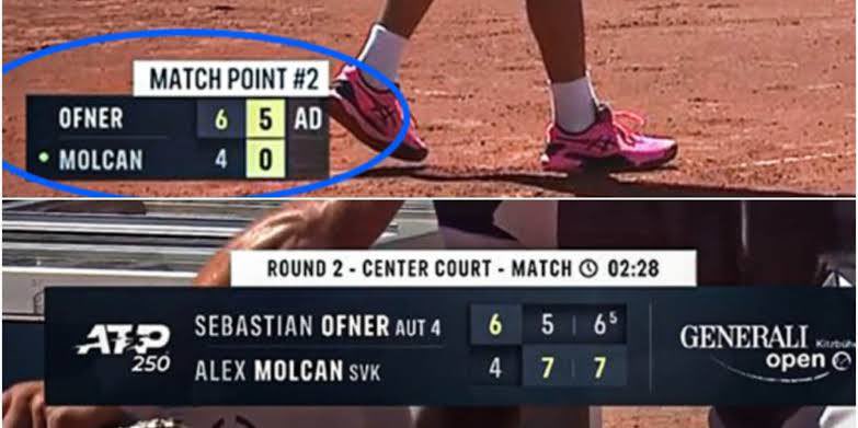Esto es el tenis. Ofner siempre está presente.