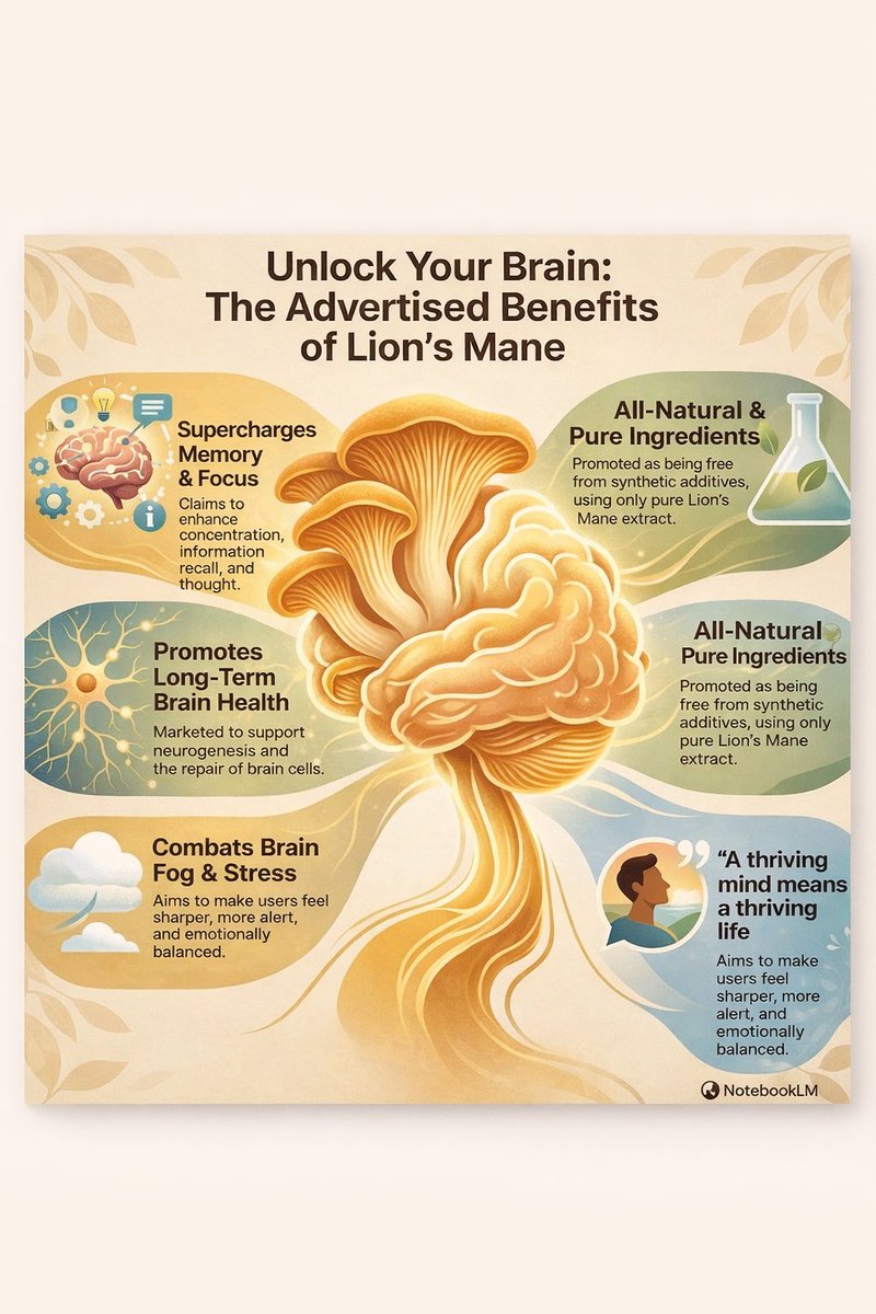 CoreNeuroHealth's tweet image. Lion’s Mane is one of the most talked-about functional mushrooms — but understanding why matters more than the hype.

It’s not a stimulant.
It doesn’t “hack” your brain.

Lion’s Mane is studied for how it supports nerve growth factor (NGF), brain plasticity, and long-term