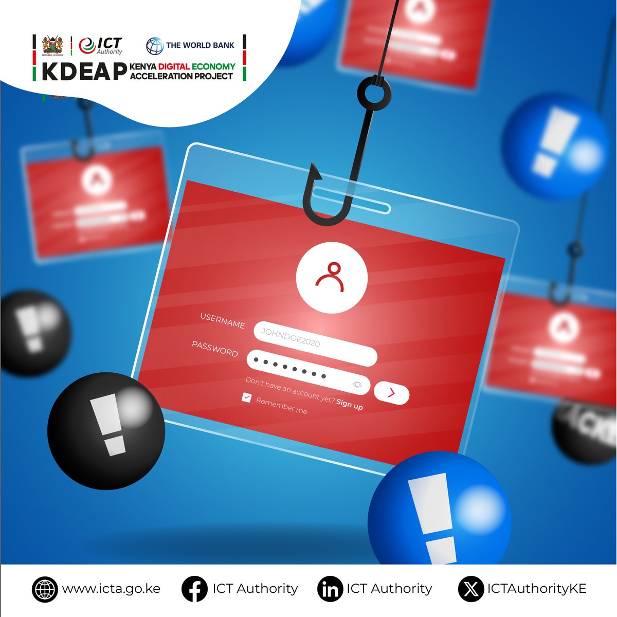 ICTAuthorityKE's tweet image. Strengthening Kenya’s cybersecurity ecosystem is vital towards a stronger digital
economy.  With growing reliance on e-government and digital commerce, institutions like the ICT Authority through projects like KDEAP will continue to ensure that safety is built into every click.