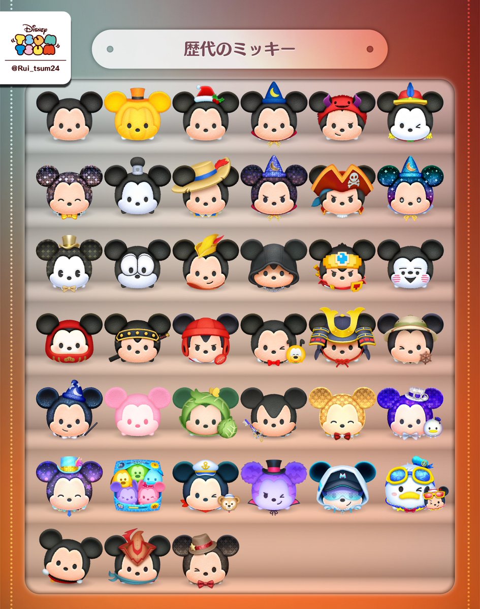全39体】この12年で登場したミッキー