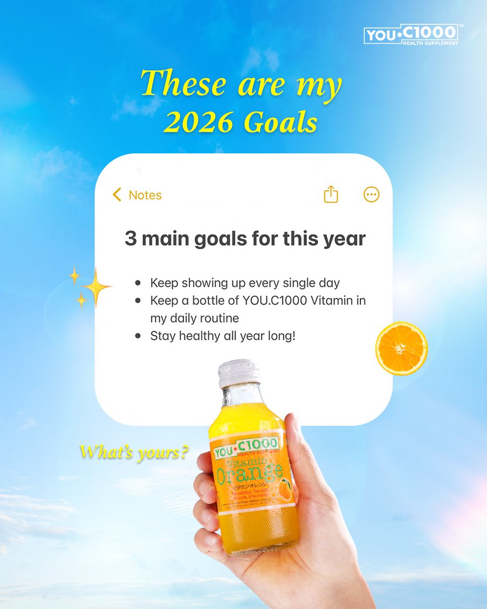 New year, new goals 🥳🧡

What are you manifesting in 2026?
Share them with us and let’s show up together ✨

#YOUCMe #YOUC1000Vitamin #HealthyInsideFreshOutside
