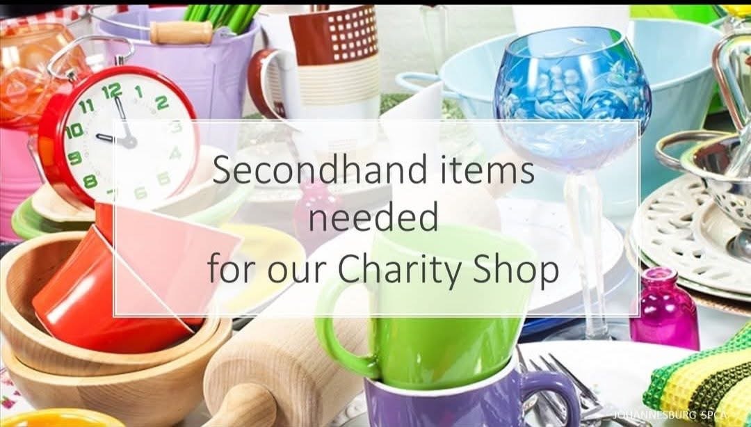 Well-loved doesn’t mean worn-out. Support the #JSPCA by donating to our charity shop. Second-hand items in our charity shop help fund food, vet care and shelter for animals in need. Every donation turns into hope.
Pop in, drop off, &amp; help us keep caring.  5 Benray Rd