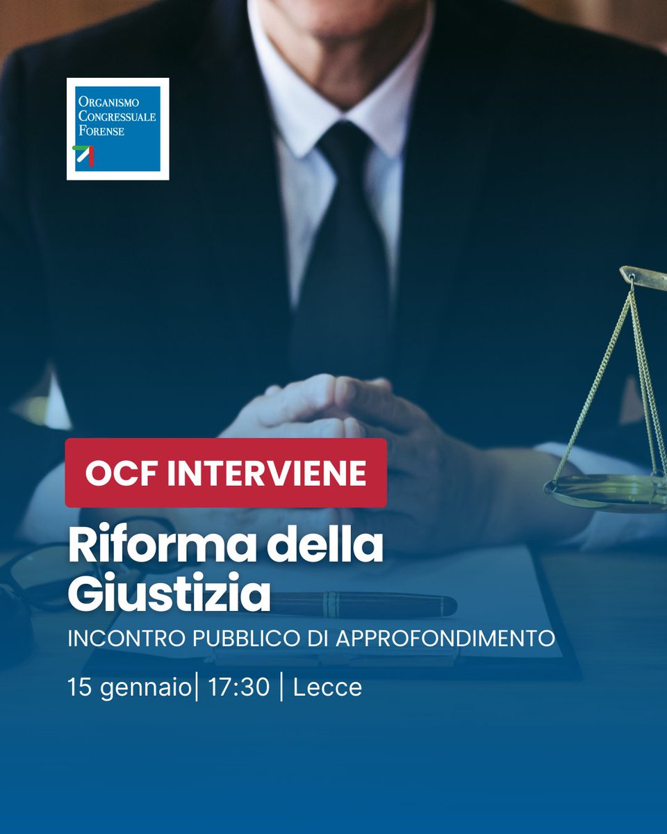 Organismo Congressuale Forense tweet media