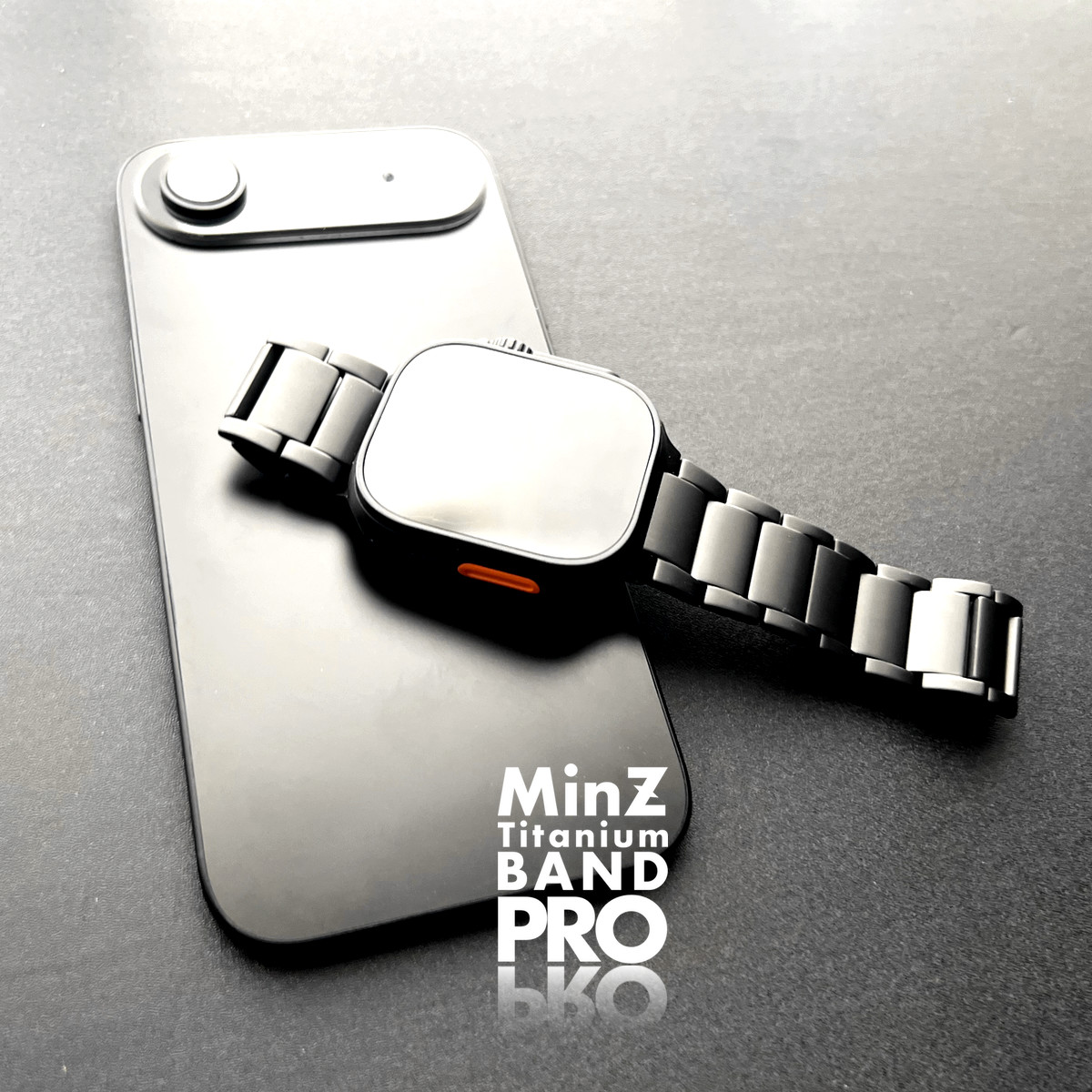 TYO_Mac's tweet image. 【入荷速報】到着！大変長らくお待たせいたしました。＜MinZ Titanium Band PRO＞【ブラックチタン】モデルの再入荷です。ご予約いただきました皆さまへの発送も開始しております。 tyo2l.com/MinZ-Titan-PRO/　#MinZ #ブラックチタニウム