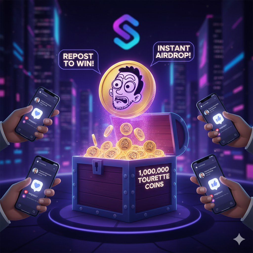 FaceTouret's tweet image. 🚨 THE BIGGEST AIRDROP ON SOLANA IS HERE! 🚨

We’re giving away 1,000,000 $TOURETTE to EVERYONE who completes these steps:

✅ LIKE this post ✅ REPOST (Spread the word!) ✅ COMMENT your Solana wallet address below 👇
CA: pump.fun/coin/aUTg6uMD7…
Don't blink—this is going to the…