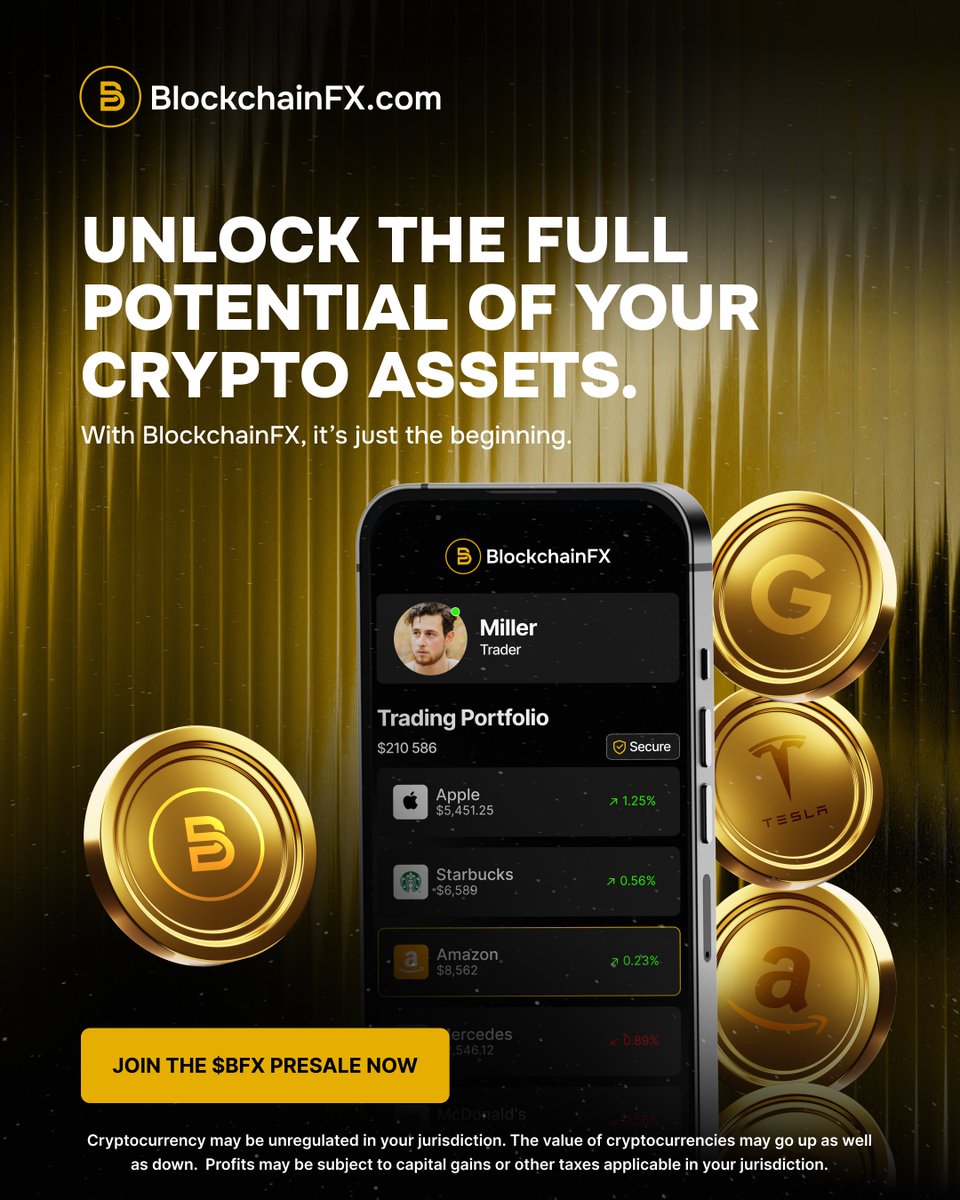 🚀 Take your crypto assets to the next level. Trade smarter and maximize  returns with BlockchainFX. Join the $BFX presale 👉 https://t.co/obxqQkxdyP  #Web3 #Crypto #BFX #BlockchainFX #Presale #CryptoCurrency