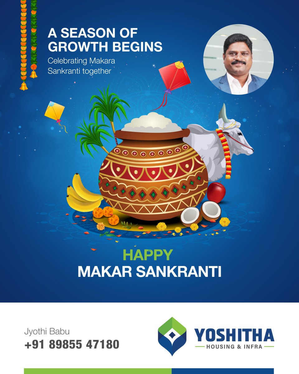 ushababuJ's tweet photo. A season of growth begins 🌾✨
Celebrating the joy of harvest, new beginnings, and togetherness this Makar Sankranti.
May this festive season bring prosperity, happiness, and success to you and your family. 🪁🐄🌞
Happy Makar Sankranti!

#సంక్రాంతి #Sankranti #MakarSankranti https://t.co/eM8ZJZu8P0