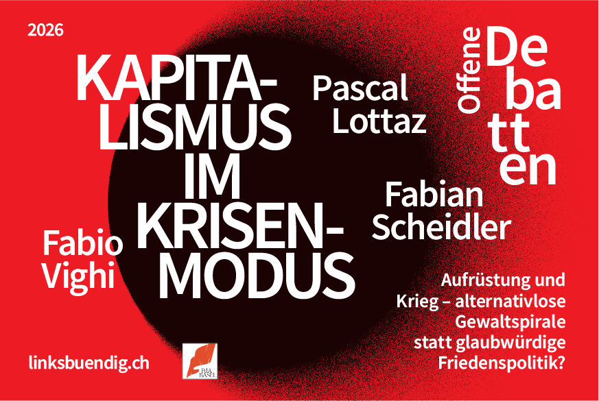 #Linksbündig präsentiert: Offene Debatten 2026 - #Kapitalismus im Krisenmodus mit Fabian Scheidler

#Friedenstüchtig - Wie wir aufhören können unsere #Feinde selbst zu schaffen

Freitag, 20. März 2026
19:00 bis 21:00
#Volkshaus #Zürich

linksbuendig.ch/events/offene-…

#Europa