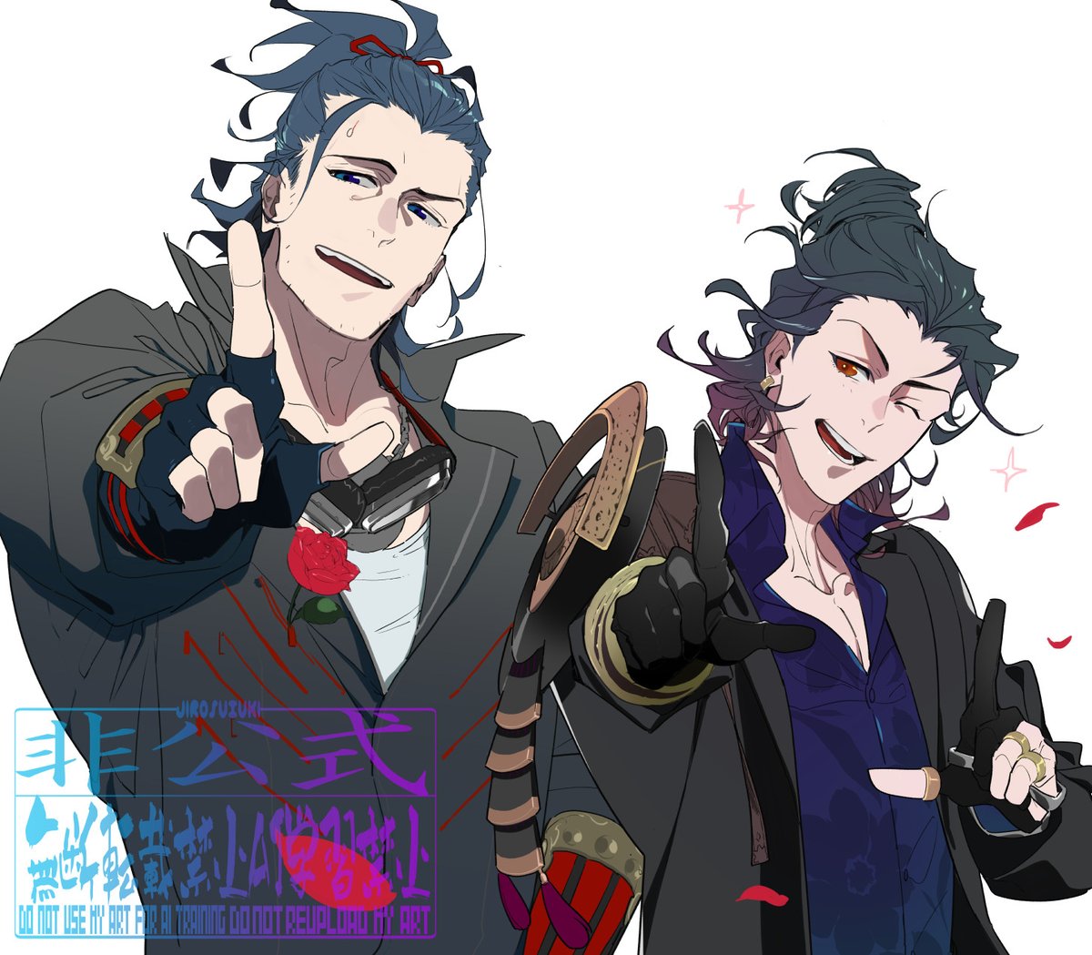 さっきのイラストを描いてる時に脳内に乱入されてつい描いてしまったもの…並んでほしくて😌
これじゃ111周年…