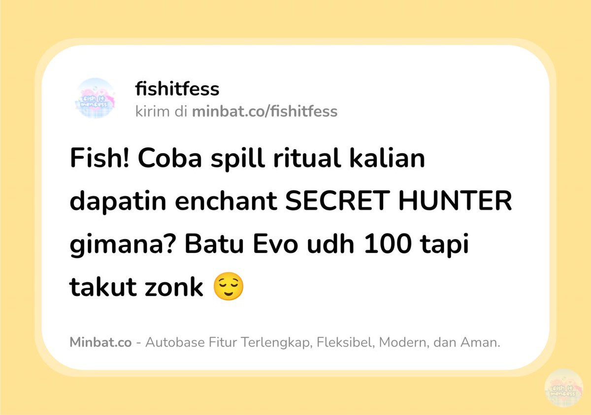 FISH IT FESS ‼️ WTT CANTUMIN UNAME tweet media