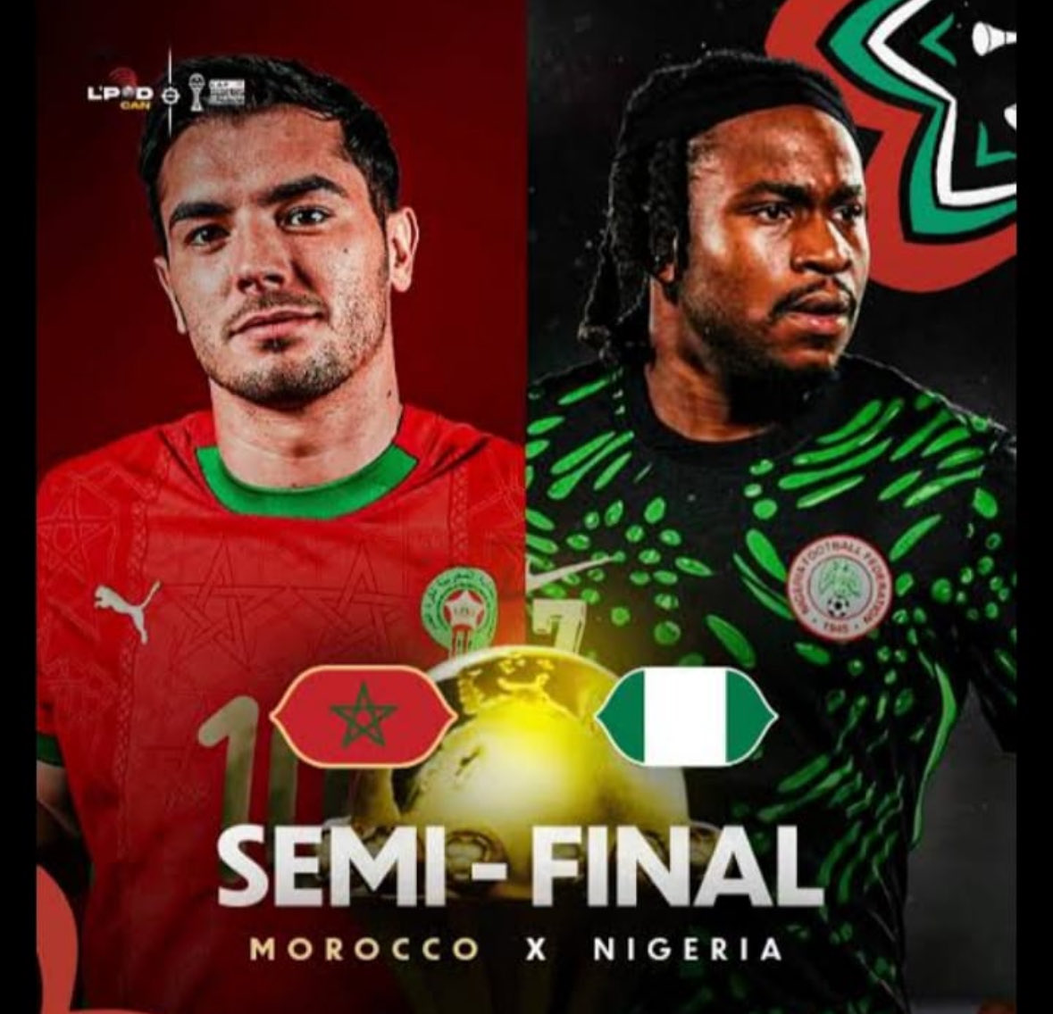 BanterNaija's tweet image. #AFCON2025 MatchDay Prediction ⚽️

Many say it’s the Final before the Finale!

Who’ll reign supreme tonight?

Here’s your chance to PREDICT the Winner and to win N10,000 (or the £GBP equivalent) if correct. ✅ 

Rule: Just follow, share and tag others. #AFCON2025WithPooja #AFCON…
