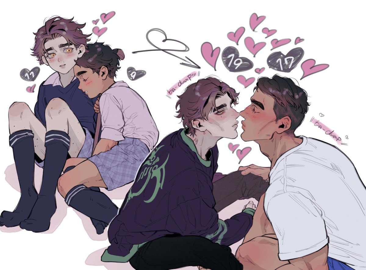 killpop1208's tweet image. childhood friends au 💖 #jayvik