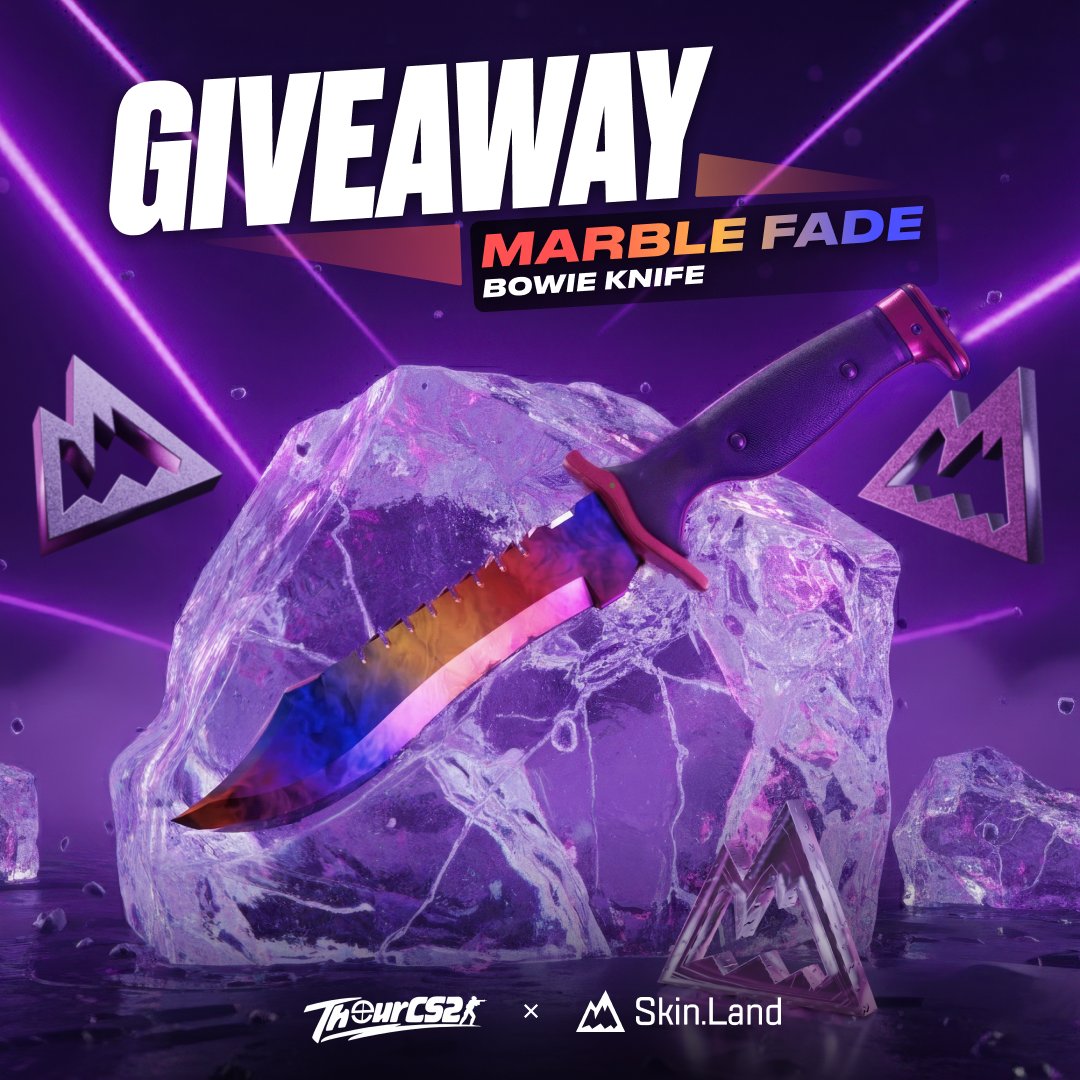 ThourCS2's tweet image. CS2 Giveaway - Bowie Knife | Marble Fade 🌈

- Follow @ThourCS2 &amp;amp; @SkinLand_market 
- Like &amp;amp; Retweet
- Tag 2 Friends

Winner will be selected within a week. Good Luck! 🫡