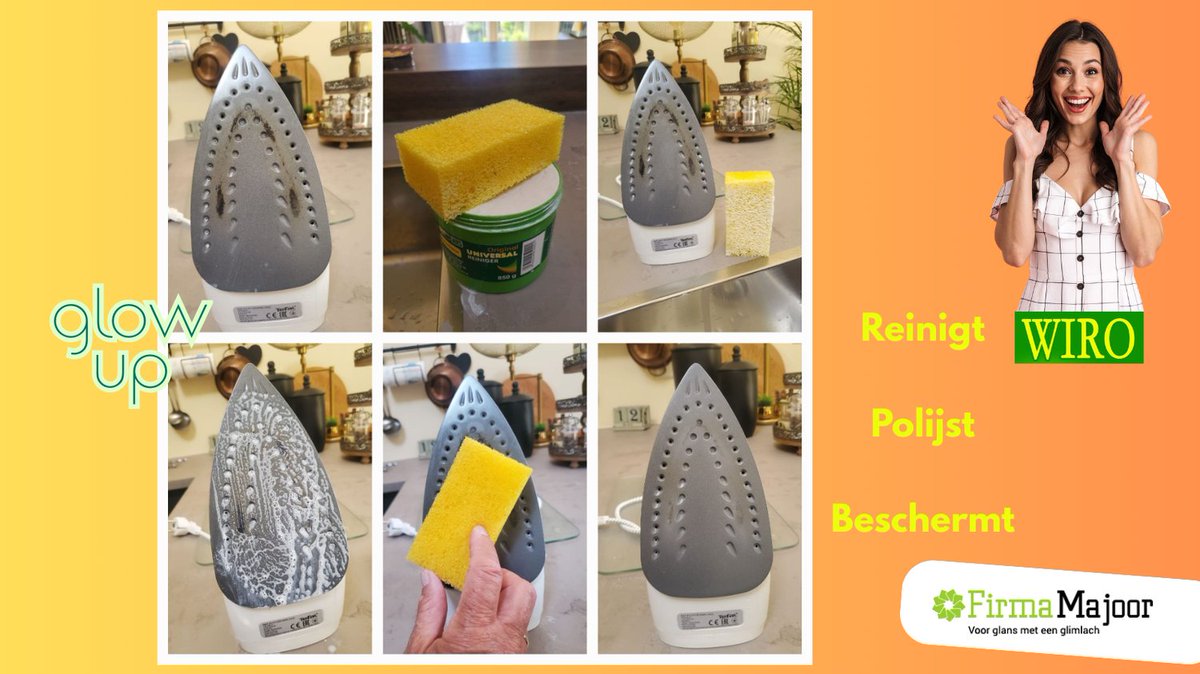 Wiro Zeepsteen reinigt, polijst en beschermt al je gladde materialen. Zelfs de strijkboutzool !

#StrijkboutSchoon | #WiroUniverseleReinigingssteen | #BioPoetsen