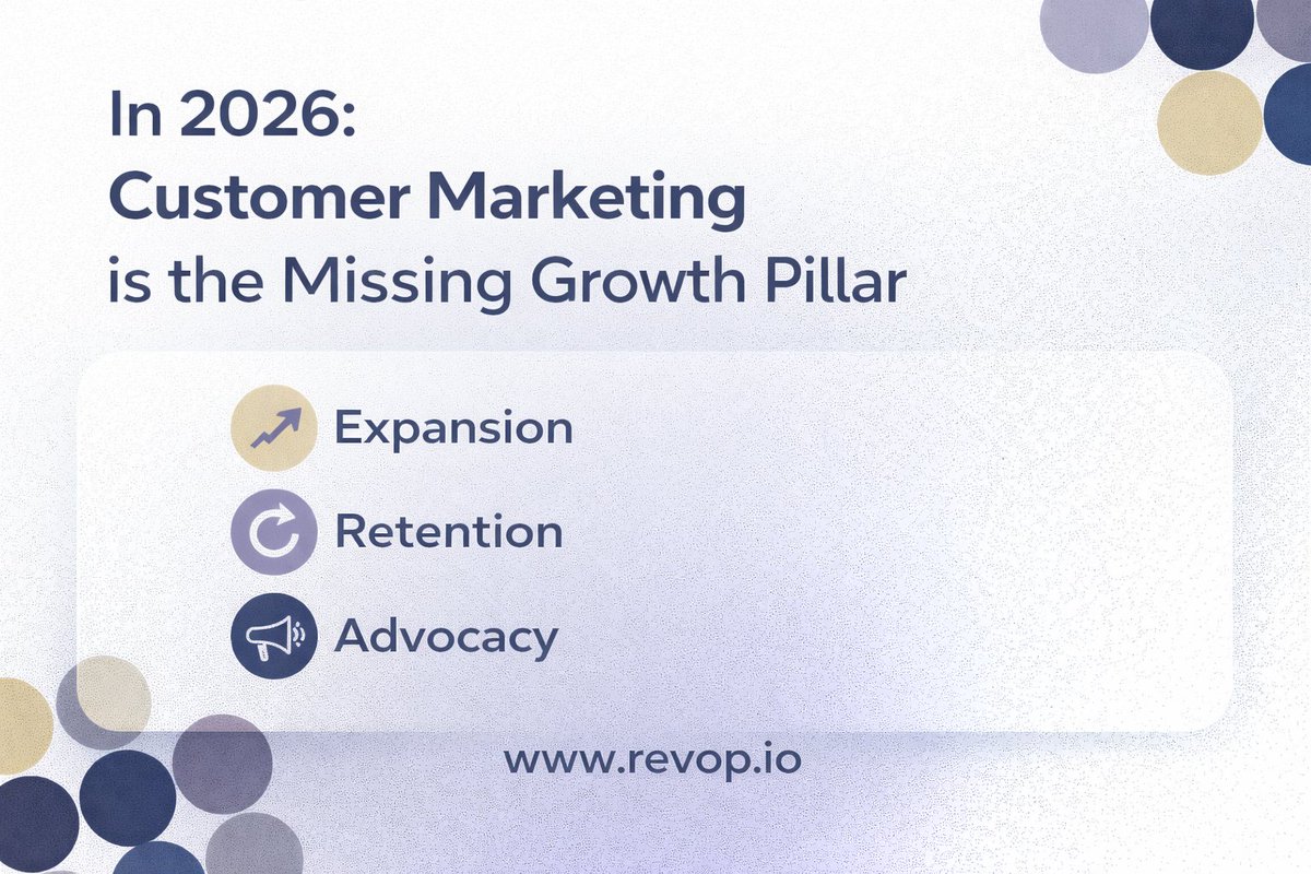 RevopConsult's tweet photo. Customer marketing is where alignment shows up in practice.
Sales, marketing and customer success rally around existing value, not just future promise.
That’s how account-led growth scales. https://t.co/1WXLzRrwye