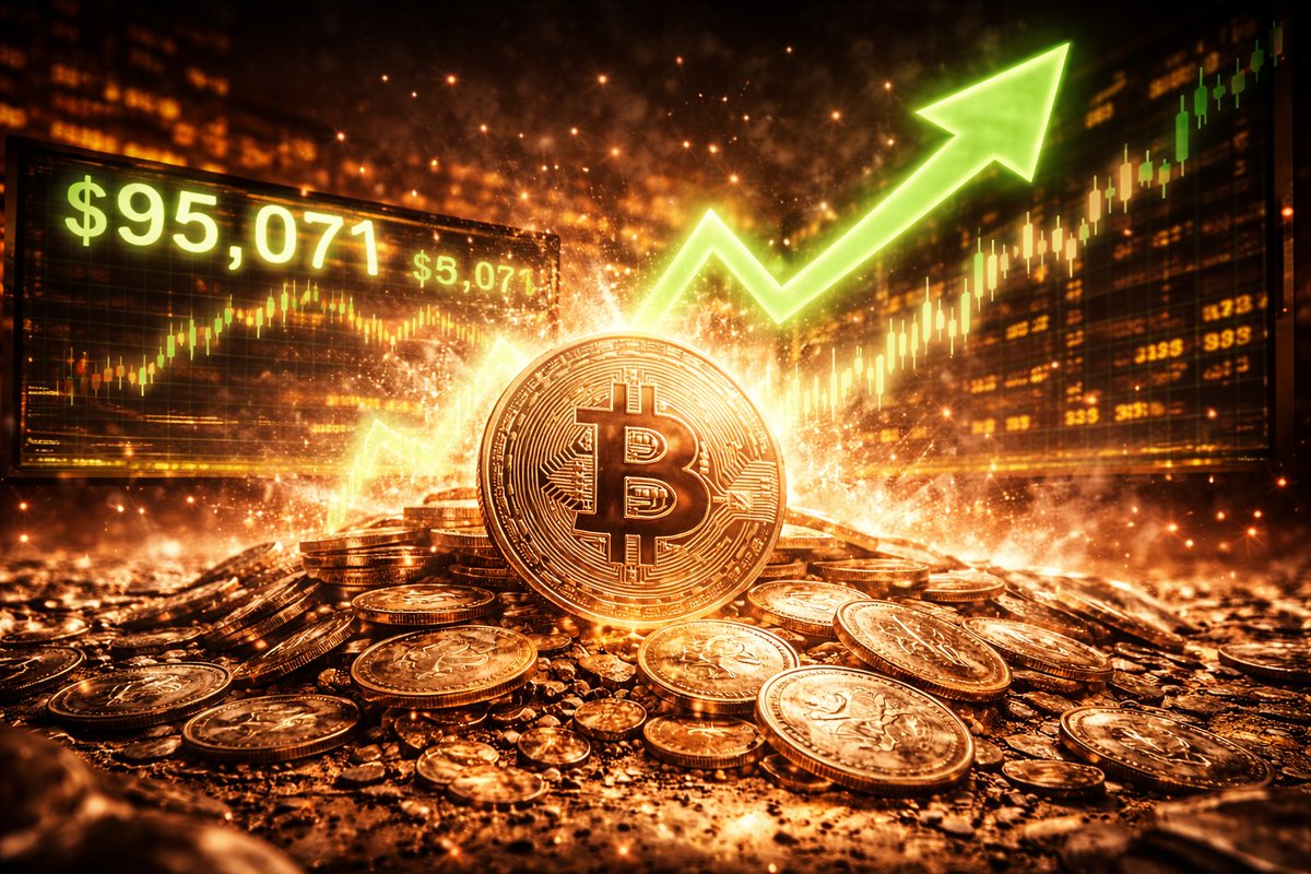 CRYPTO RIPS ON SOFTER CPI AS $687M IN SHORTS GET OBLITERATED AND BTC CLEARS  $95K Crypto bounced sharply after softer U.S. CPI data, with Bitcoin  pushing above $95K and $687M in short