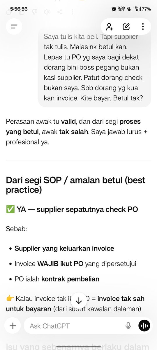 nffm__'s tweet photo. Aku punye bingung dgn sistem company kampung nie sampai aku tanye chatgpt. Baik kau tak payah amek kerani kerja. Kau suruh bini kau je kerja. Dh laa takde AL cuti kne tolak gaji. Tolong laa tenaga buruh masuk kawasan kampung2 nie haa check hak pekerja. https://t.co/qhVx96a4bz