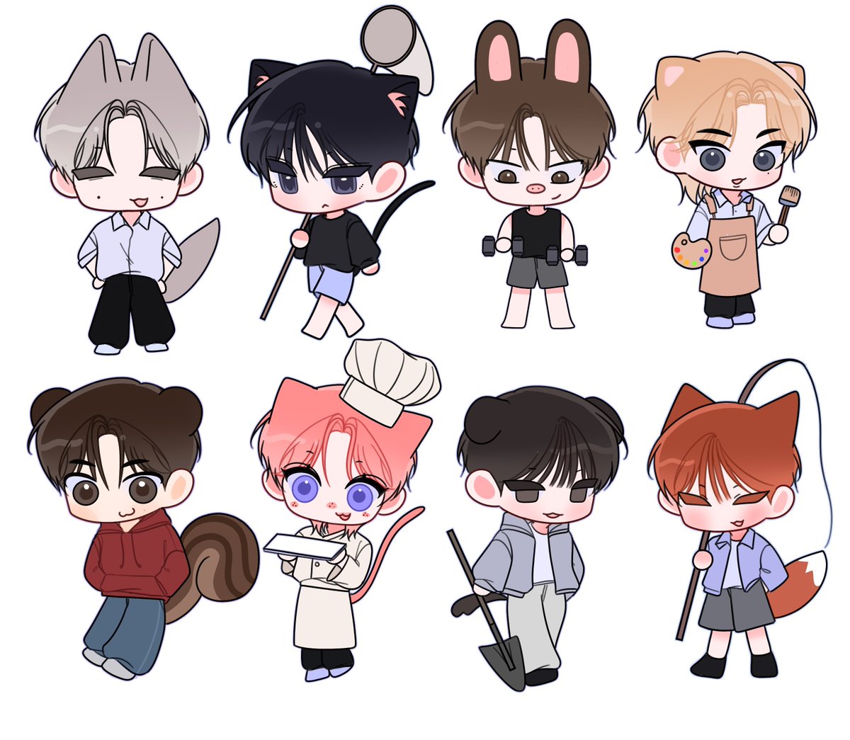 H4ESU_'s tweet image. 모여봐요스키즈숲