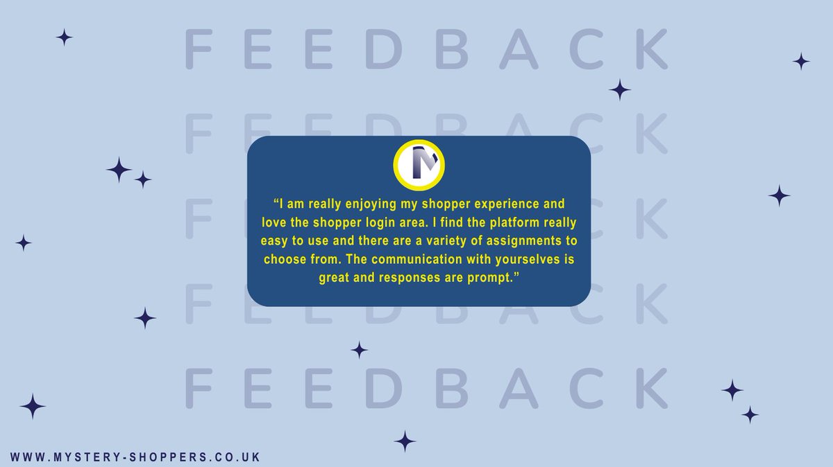 We love hearing feedback from our shoppers 💬

Real experiences, honest opinions, and stories from people out on assignments every day. It helps shape our processes and keeps things improving!

#mysteryshoppinguk #shopperfeedback