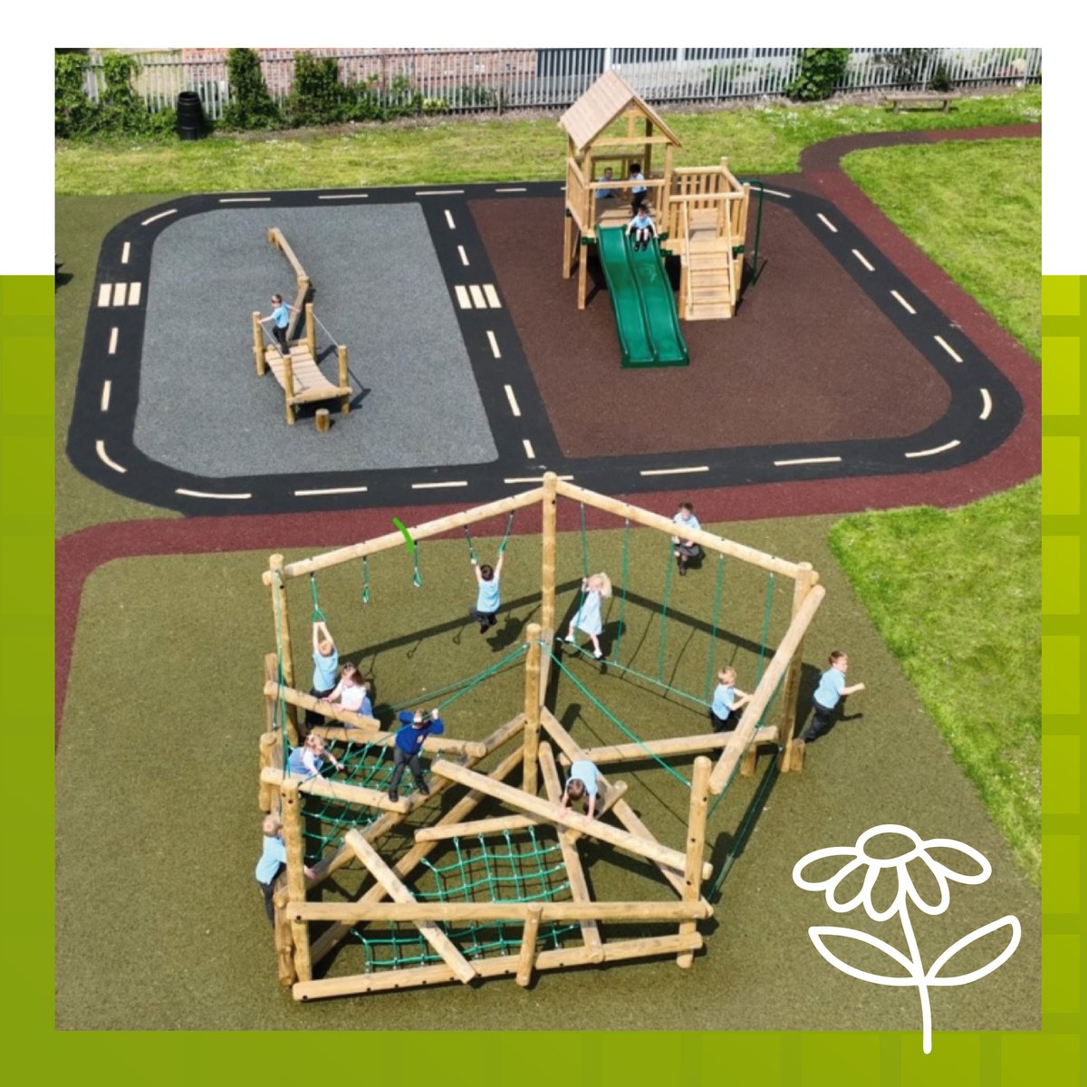 Playgrounds designed for everyone. Built with safety at the core. Because every child deserves a safe, inclusive place to play.

#InclusivePlay #PlaygroundSafety #OutdoorPlay #AccessiblePlay #UKMade