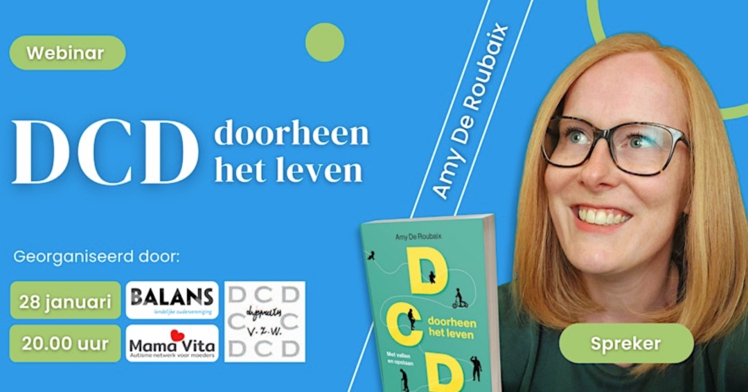 Webinar: DCD doorheen het leven
Wat betekent leven met DCD — van kindertijd tot volwassenheid?
Over impact op school, zelfbeeld, werk &amp; relaties.
Voor ouders, professionals &amp; mensen met DCD.
Info en aanmelden:
eventbrite.nl/e/tickets-webi…
#DCD #Webinar #Balans #Ontwikkeling #Begrip
