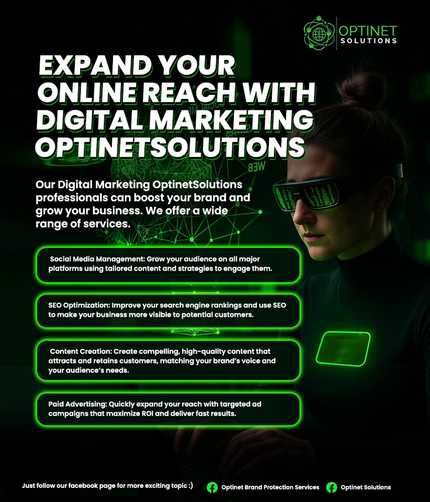 OptinetBrand's tweet image. 🚀 Turn Clicks Into Customers. Visibility Into Growth
Your audience is online are you reaching them the right way?
At Optinet Solutions, we help brands expand their digital reach, boost visibility, and drive real results through smart, data-driven digital marketing strategies.