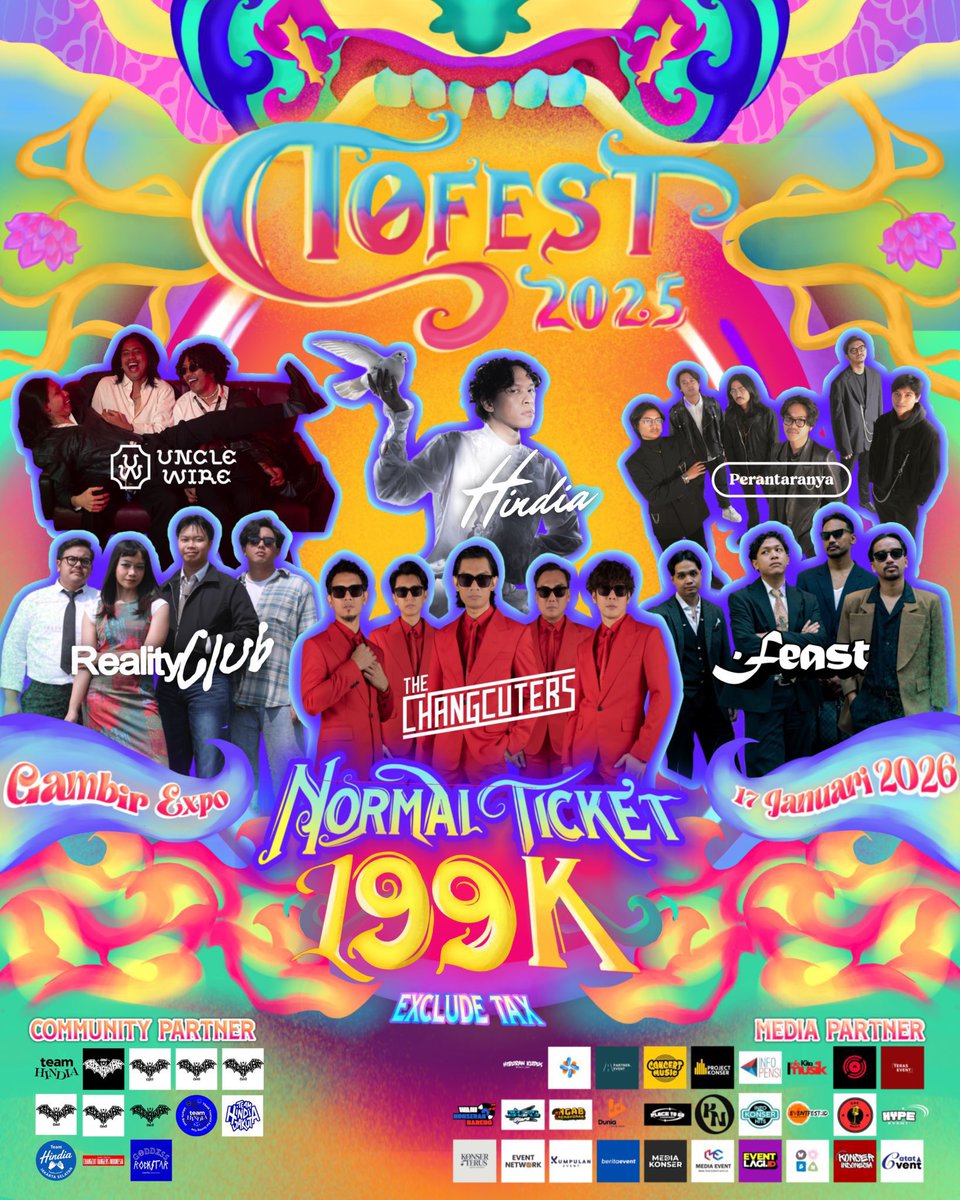 shknryujin's tweet photo. WTS 2 TIKET TOFEST hindia, feast, changcuters, reality club. harga underweb dijual karena gadapet libur kerja https://t.co/BFMMB7c7Fy