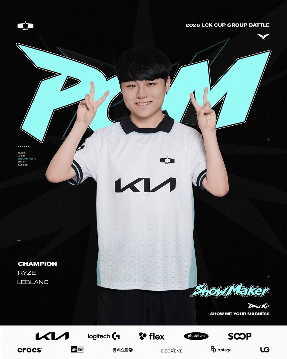 DplusKia's tweet photo. [𝟮𝟬𝟮𝟲 𝗟𝗖𝗞 𝗖𝗨𝗣 𝗜 𝗚𝗥𝗢𝗨𝗣 𝗕𝗔𝗧𝗧𝗟𝗘] vs BRO
 
Today's POM: 𝘚𝘩𝘰𝘸𝘔𝘢𝘬𝘦𝘳
꿈에 나올까 두려운 쇼블랑
ㄴ인정, 인정할게
 
#DplusKia #DKWIN #ShowMeYourMadness #LCK https://t.co/LVHfTLCJmO