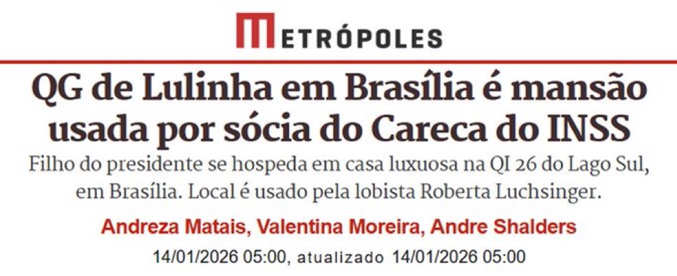 Essa notícia já seria suficiente para reter passaporte, instalar tornozeleira e prisão cautelar no Brasil do STF, não?