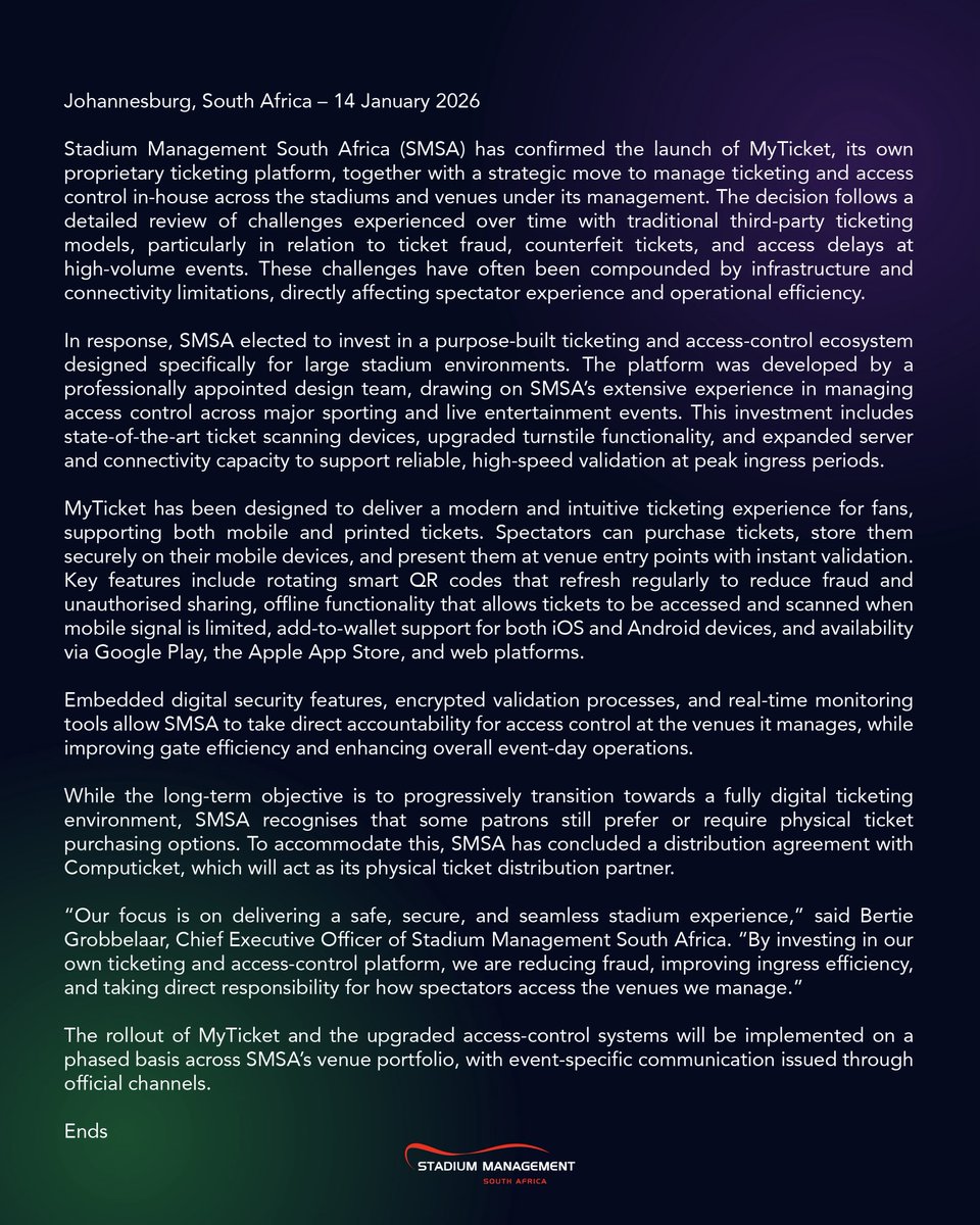 StadiumManagementSA tweet media