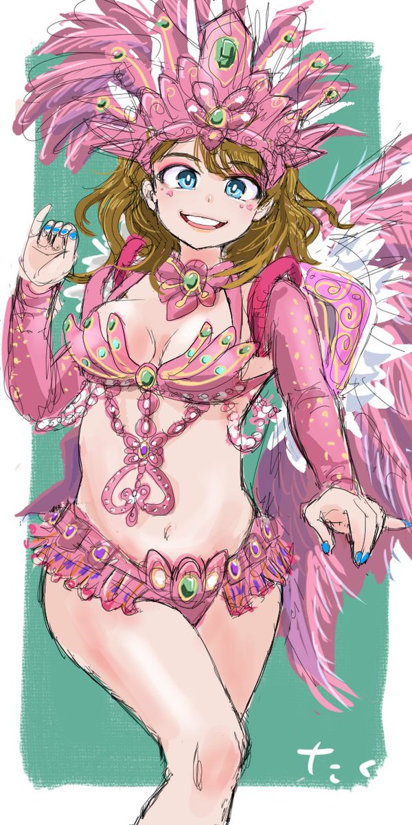 サンバガール73💃🏻完成    
#イラスト #illustration 