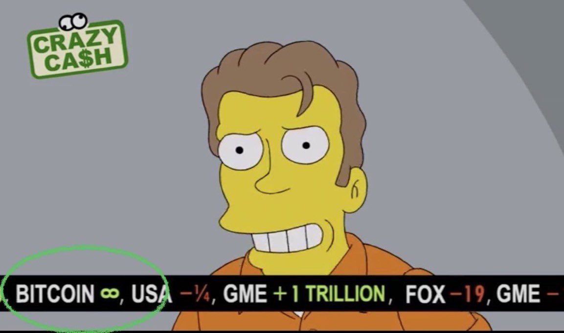 🇺🇸 BULLISH: The Simpsons predict Bitcoin is going to infinity.

Historically, predictions from the Simpsons have been insanely accurate.