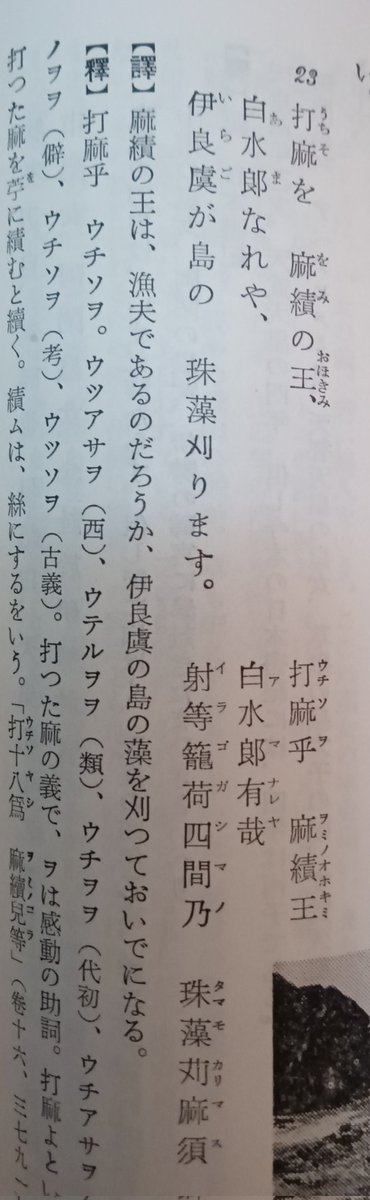 ⑤伊藤博は「麻續王」としているが、武田祐吉の『萬葉集全注釈』でも