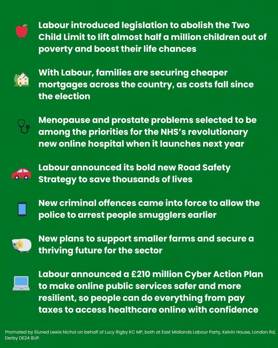 LucyRigby's tweet image. 7 things this @UKLabour Government announced last week