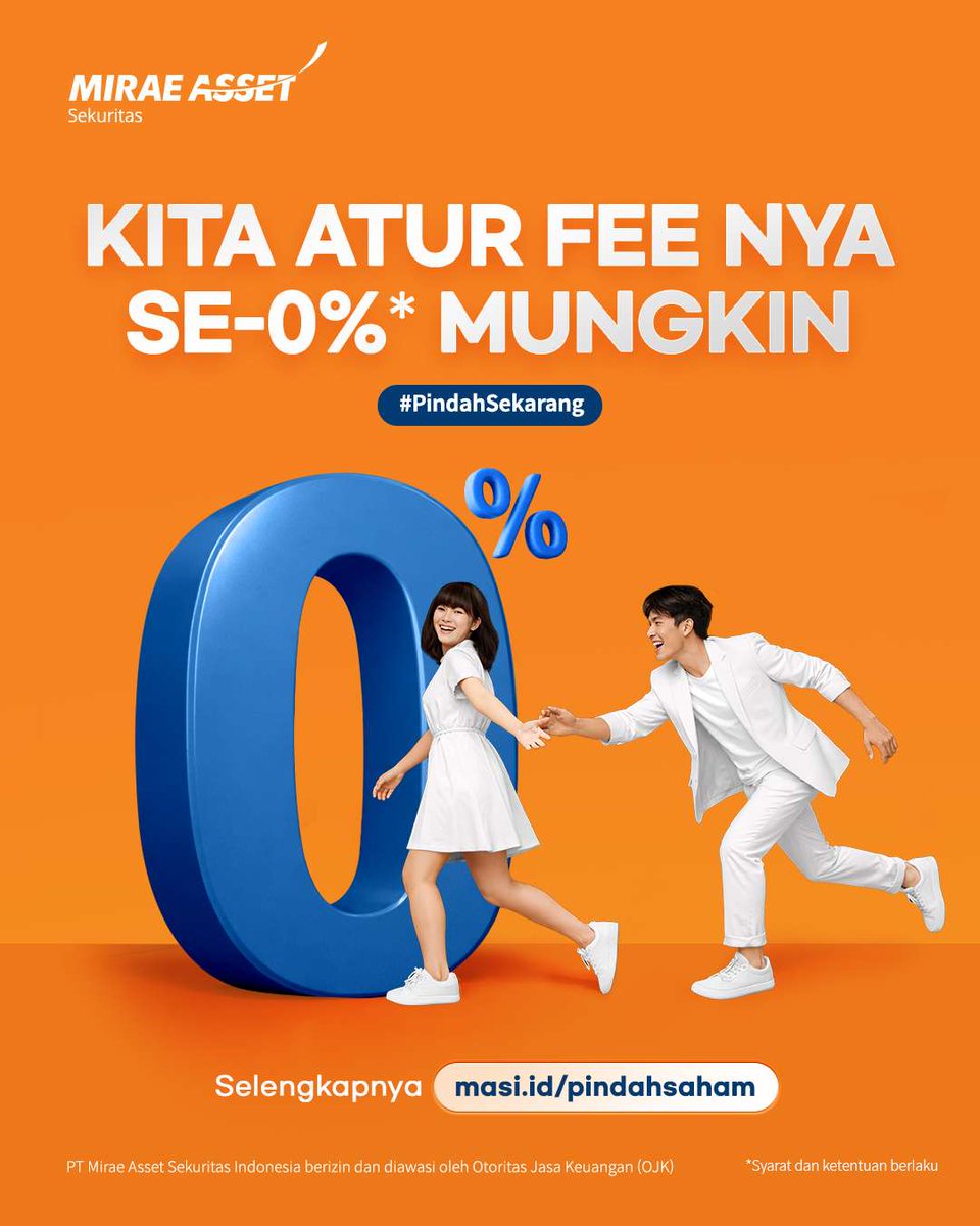 Cuan tipis bukan masalah.
Yang bikin nyiksa itu fee yang terlalu besar.

Profit 1–2 tick bisa lebih berasa kalau biaya transaksi ditekan.
Makanya, fee saham bisa kita atur sampai 0%*.

Saatnya pindah, biar hasil trading nggak kepotong di belakang.
#PindahSaham #PindahSekarang