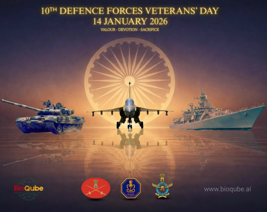BioQube_AI's tweet image. 🇮🇳 On the 10th #DefenceForcesVeterans’ Day, BioQube Inc. salutes the brave men and women who protected our nation with courage and sacrifice. Your service inspires our mission to build secure, resilient #digitalborders for #India’s future.

#VeteransDay #BioQube #NationalSecurity