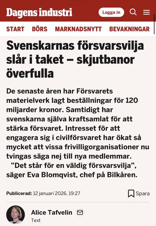 Frågorna som måste ställas:

Om folket vill lära sig hantera vapen för att försvarsviljan är hög, varför vill regeringen då införa en ny vapenlag som gör det betydligt svårare för folket att fo den kunskapen?

Vem arbetar regeringen för?

#SwedishGunLobby #val2026