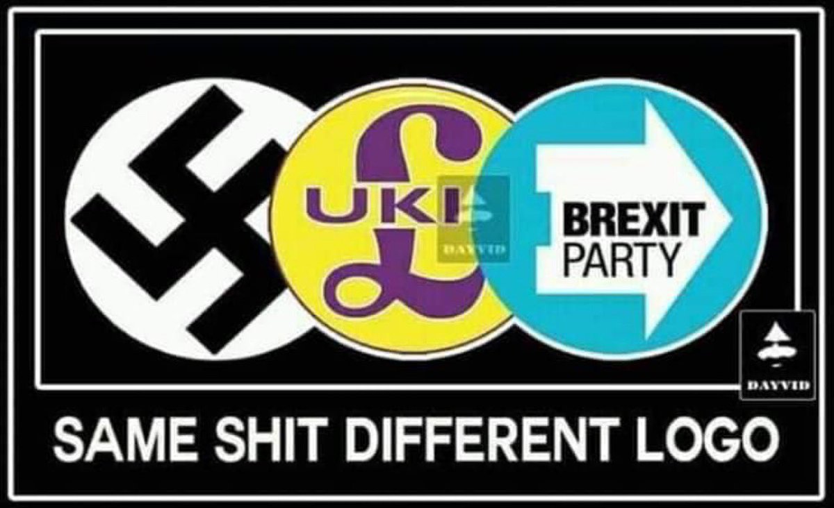 BrexitBuster's tweet image. According to Prof Alan Sked, the actual founder of UKIP, he left the party because Farage staged a takeover which involved the active recruitment of racist Nazi thugs from the National Front and similar groups, turning a Eurosceptic party into a political vehicle for racists.