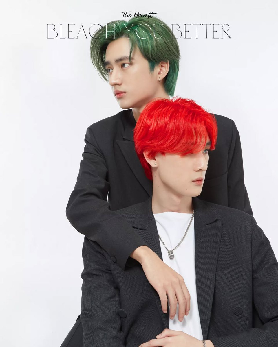 vertamz's tweet image. @vitheepanich and @jrxpry7 model for thehairett 'bleach you better'

#tee_vtp #ธีรเดช #junior_vvv