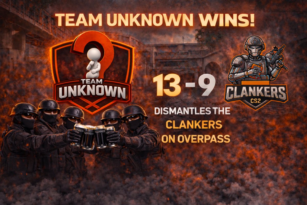 TeamUnknownCS2's tweet image. Scrap metal money for more beers. We move to 2-0 in S56 of ESEA Open! Legend @churchd0gg for the cast!