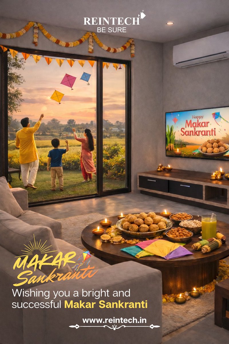 ReintechLtd's tweet image. 📷 Wishing you a bright and successful Makar Sankranti from Reintech! 📷
.
Follow page: @ReintechPvtLtd 
@ReintechLtd 
.
#Reintechbesure #Smartledtv #Airconditioners #Brand #makarsankranti #ReintechACs #MakaraSankranti  #Happymakarsankranti #makarsankrantispecial📷