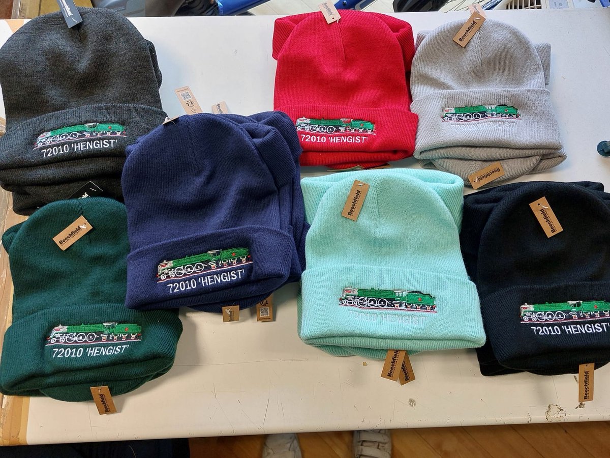 We’ve just completed this colourful batch of embroidered beanies – stitched with precision and packed with personality.

Available in a range of standout colours, these are perfect for fans of heritage rail, winter warmth, or simply top-tier headwear 👌