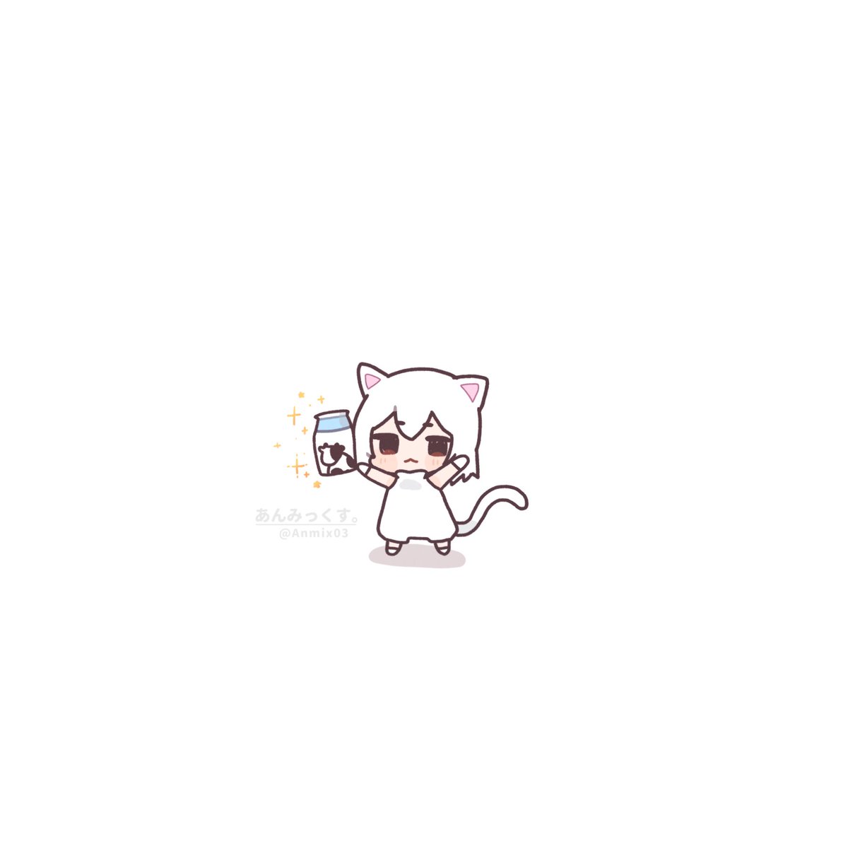 Anmix03's tweet image. ちびみるく🐾🥛 #maimai_art