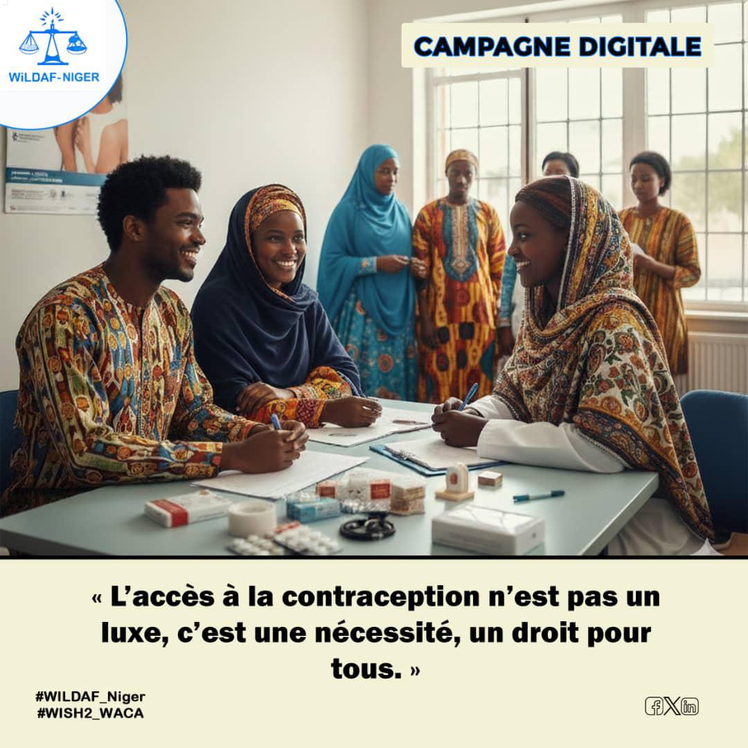 L’accès à la contraception n’est pas un luxe, c’est une nécessité, un droit pour tous. 
<a href="/WILDAFAO/">WiLDAF -Afrique de L'Ouest</a>
<a href="/wildaf_niger/">Wildaf Niger</a>
<a href="/ong_raes/">ONG RAES</a>
<a href="/Unicefniger/">UNICEF Niger</a>
<a href="/UNFPA/">UNFPA</a>
<a href="/CentreOdas/">Centre ODAS</a>

#WISH2_WACA
#WILDAF_Niger