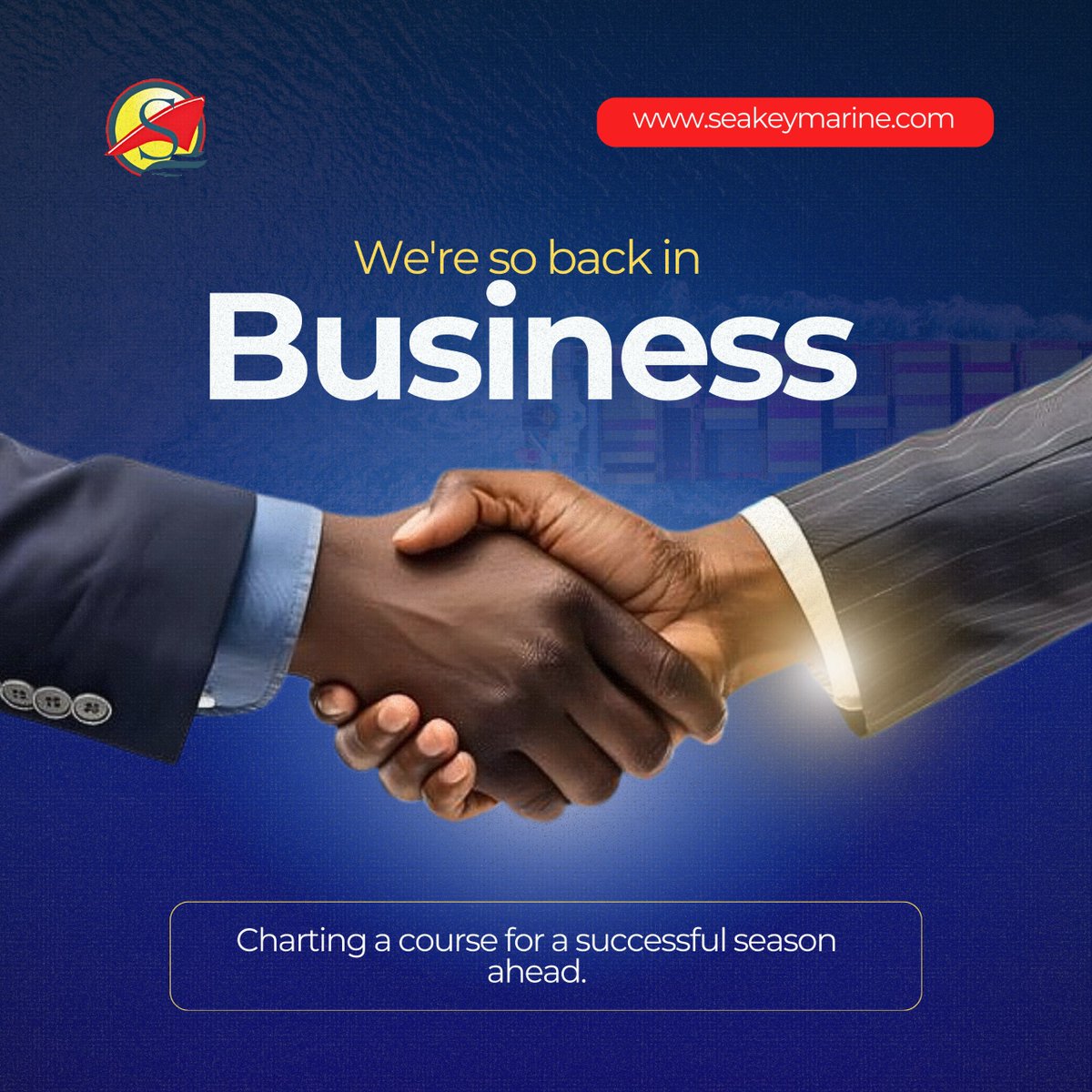 SeakeyMarine's tweet photo. Seakey Marine is back in business.
We remain committed to delivering dependable maritime and offshore support services while fostering strong, long-term industry partnerships.
#Seakey #Maritime #Offshore #MarineIndustry #WestAfrica #OffshoreOperations #VesselSupport https://t.co/ORmLXh2TB5