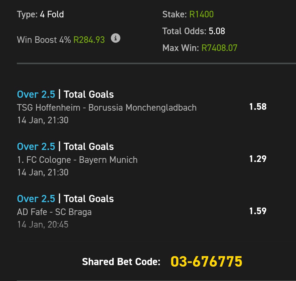 MasterGift1's tweet photo. ⚽️Target 7K💰
🧾Booking Code🤙676775

CopyBet 👉https://t.co/PtPhX4Nohr…

R50 Sign Up Bonus + 25 Spins when u use my promo code👉GIFT50 😝No Deposit Required 
🔥Register Easybet 💛 click here👇
 
https://t.co/qdjO25SCyI

Promo Code : GIFT50
18 + T&amp;CS Apply @Easybet_SA https://t.co/UnvumIFcAV