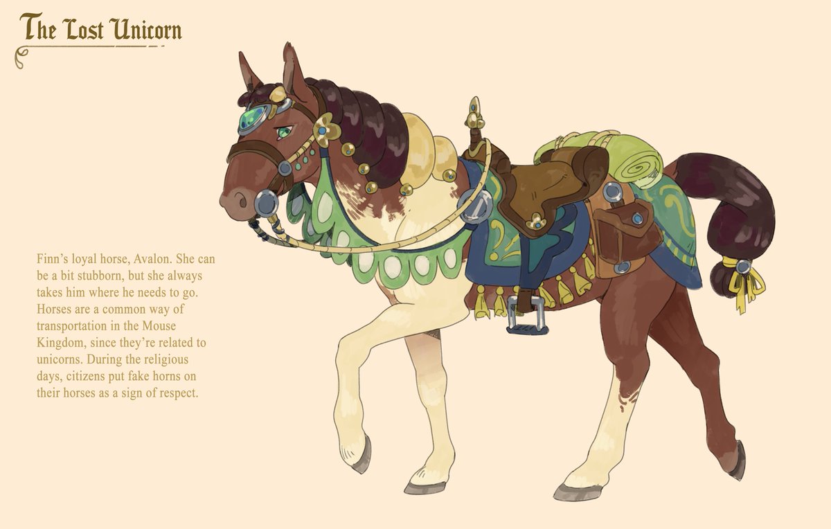 gegevaudan's tweet image. The Lost Unicorn || The hero's loyal companions