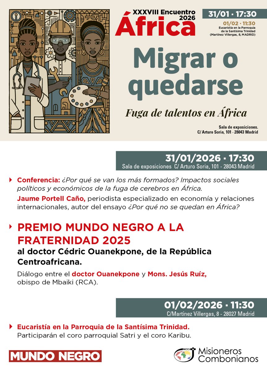 El periodista <a href="/JaumePortell/">Jaume Portell Caño</a> nos ayudará a ampliar la mirada sobre el fenómeno migratorio en el #EncuentroÁfrica de <a href="/mundo_negro/">Mundo Negro</a>.